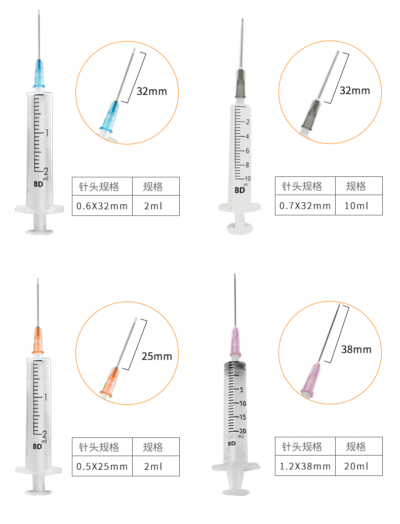 BD 300841 一次性使用无菌注射器 1ml 现货